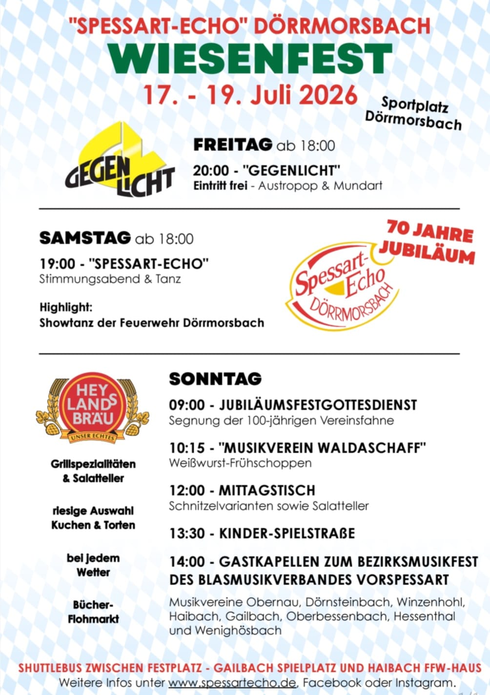 Musikverein Gailbach - Wiesenfest Dörrmorsbach - Spessartecho